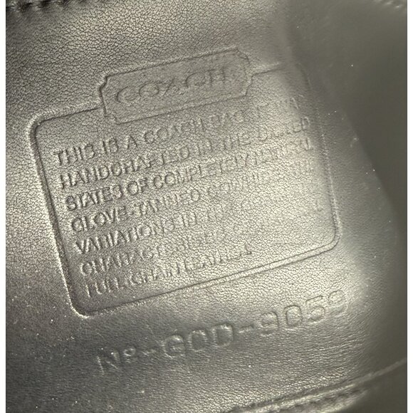Vintage COACH 9059 Glove Tanned Leather Legacy Shoulder Hobo Purse Y2K Black - Picture 7 of 15